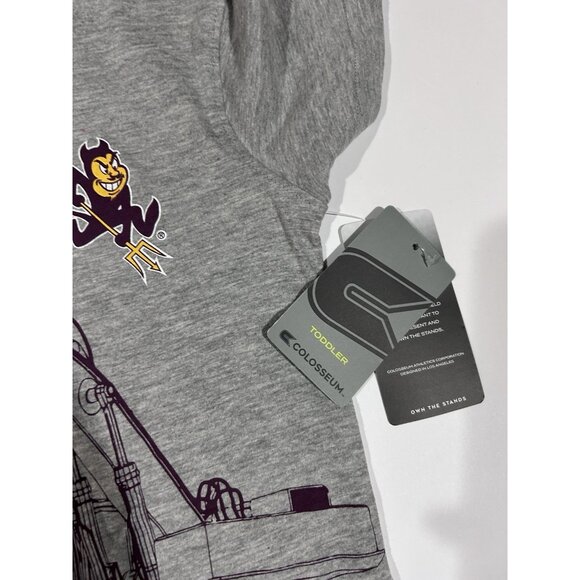 NEW ASU Arizona State Sun Devils Colosseum Athletics Excavator Shirt Toddler 3T - Picture 5 of 7